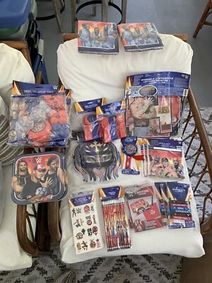 £58.98 • Buy Wrestling Party Supplies Birthday Birthday Party Decorations Set  Banner Favors