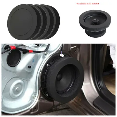 4 Pcs 6.5 Inch Black Soundproof Cotton Ring For Car Audio Speaker Bass Door Trim • $19.79