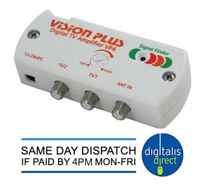 Vision Plus VP4 Digital Caravan Television Signal Finder & Booster / Amplifier • £34.95