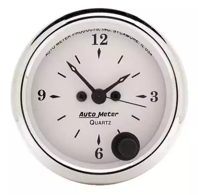 Auto Meter Old Tyme White 2 1/16in Quartz Clock • $131.18