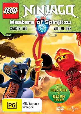 LEGO Ninjago - Masters Of Spinjitzu : Series 2 : Vol 1 (DVD 2011) • $4