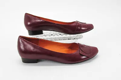 Miz Mooz Women Shoe Enigma Size 8M Red Leather Flat Pre Owned Jq • $39.95
