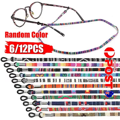 $5.89 • Buy 12 X Eyeglass Chain Reading Glasses Holder Neck Cord Colorful Sunglasses Strap O