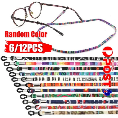 $5.89 • Buy 12 X Eyeglass Chain Reading Glasses Holder Neck Cord Colorful Sunglasses Strap O