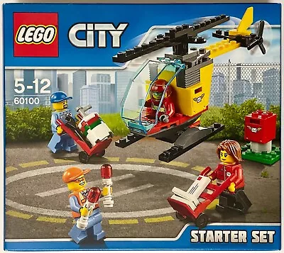 LEGO CITY 60100 AIRPORT STARTER SET - NEW IN BOX RETIRED Helicopter + 4xMinifigs • $20