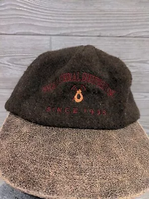 VTG 80s Original REI Brown Wool And Leather Hat USA Made Adventure Outdoor Climb • $34.99