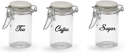 £2.25 • Buy Vinylworld Kitchen Glass Storage Jar LABELS STICKERS (Black) JARS NOT INCLUDED