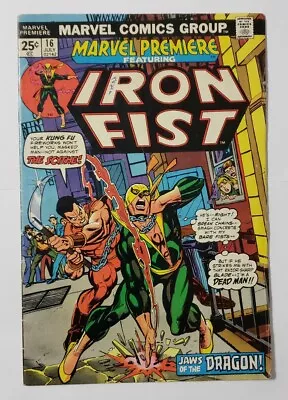 Marvel Premiere #16 (1974) Iron Fist 2nd Appearance; MVS Intact VG • $12