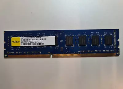 4GB Elixir DDR3 PC3-10600U 1333Mhz 1.5v Desktop PC Memory - M2F4G64CB8HG5N-CG • £6.99