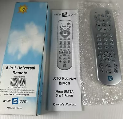 X10 5-In-1 Universal Learning Remote Control UR73A NIB New In Box • $10.96