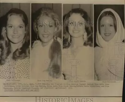 1974 Press Photo Four Of The Top Ten Finalists In Miss America Pageant • $19.99