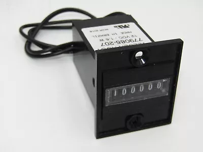 779086-207 Veeder Root Panel Mount Totalizing Counter 12V 1.5W NON-RESET 6-DIGIT • $12.79