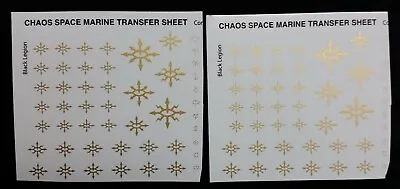 Black Legion Transfer Decals 2 Sheets Warhammer  40K Chaos Space Marines Legions • $16.78