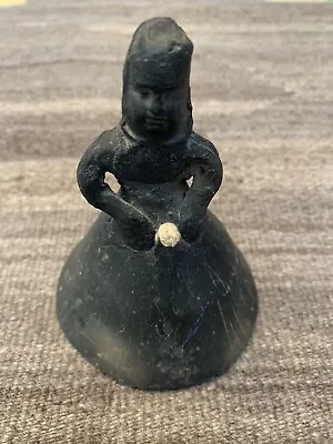 Mexico Black Pottery Barro Woman Folk Art Handmade Bell Vintage  • $20