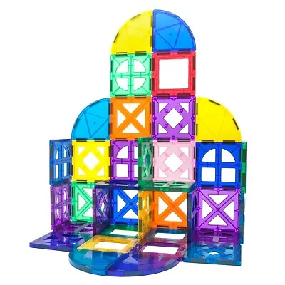 PicassoTiles 36 Piece Magnetic Building Block Quarter Round/Window Magnet Toyset • $22.99