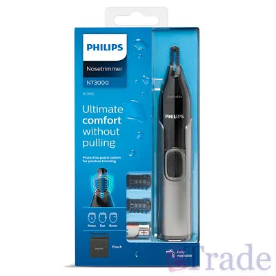 $35.90 • Buy PHILIPS Nose Ear Eyebrow Hair Trimmer Shaver Washable No Pulling No Cut Portable