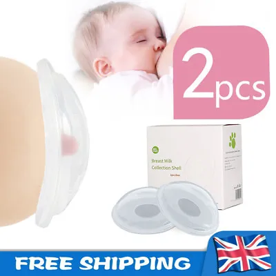 £7.07 • Buy 2 X Mother Breast Milk Silicone Collector Nursing Cups Milk Storage Shells Saver