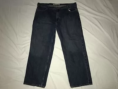 Harley Davidson Mens Straight Leg Wash Denim Blue Jean Flannel • $17.88