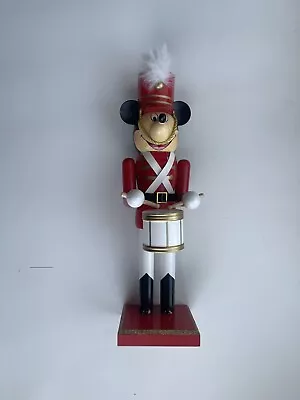 Disney Parks 2014 Wooden Nutcracker Mickey Soldier Drummer Limited CHECK PICS • $100