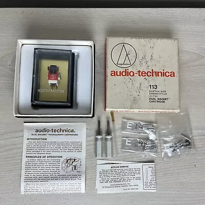 Audio-Technica Vintage Cartridge Dual Magnet 113 Elliptical Nude Diamond Stylus • $93.74