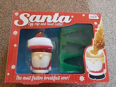 £2 • Buy Santa Egg Cup & Christmas Tree Toast Cutter