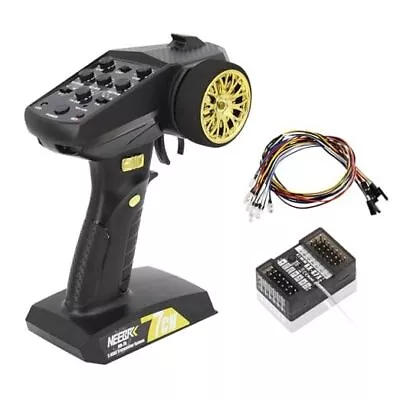  7 Channels RC Transmitter With Receiver Built-in Light Control System Golden • $60.19