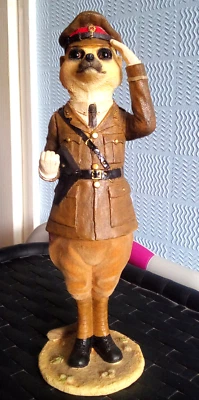 £10 • Buy Country Artists Meerkat Monty Military Figure CA02900 11  Tall