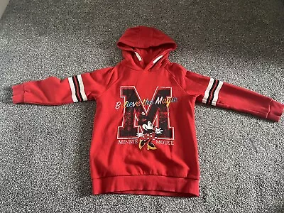 Girls Minnie Mouse Hoodie Age 6-7 • £6.99