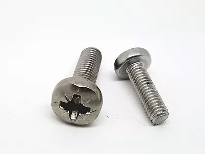 M3 M4 M5 M6 A2 Stainless Steel Pozi Pan Head Machine Screws Posi Pozidrive Screw • £2.03