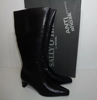 Ladies Sally O'Hara Leather New Black Boots Womens Shoes New RRP £120 Sizes 3-8 • £64.98