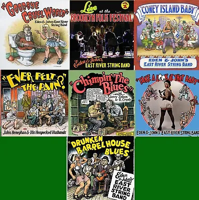 8 LP LOT R Crumb Cover EAST RIVER STRING BAND $215 VALUE Robert Crumb Cover • $144.99