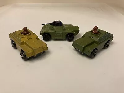 Vintage Matchbox TP-13 Military Scout (Stoat) Armored Car (Weasel) Gold MB-28 • $30