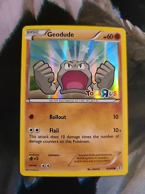 Pokemon Generations Geodude Toys R Us Stamped Holo 43/83 NM • $16.99