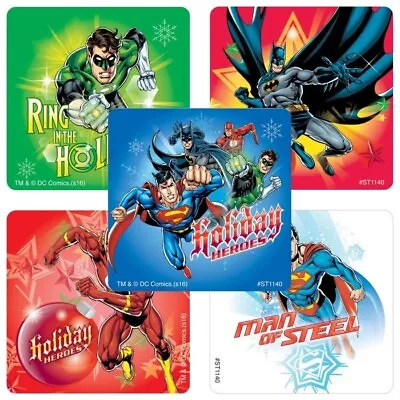$2.95 • Buy Justice League Christmas Stickers - Batman Stickers - Birthday Party Favours
