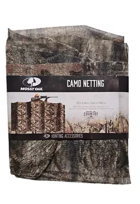 Mossy Oak Break-Up Country Camo Netting - 12' X 56  - Turkey Blind Deer Hunting  • $9.99