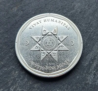 2022 Vivat Humanitas Tokelau 1 Oz 9999 Fine Silver Bullion Coin In Capsule  • £29.99
