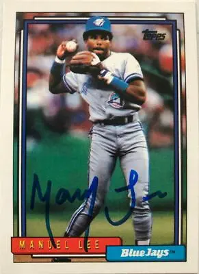 Manny Lee Autographed 1992 Topps #634 • $60