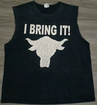 Dwayne The Rock Johnson  I Bring It!  Bull Logo XL Wrestling Sleeveless T-Shirt • $19.99