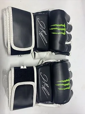 MONSTER Energy | MMA Gloves | Stamped Signed By DUSTIN POIRIER | Large • $41.95