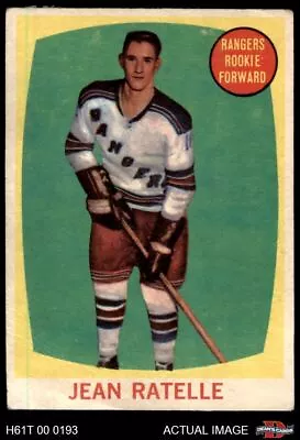 1961 Topps #60 Jean Ratelle Rangers-Hockey RC HOF 1 - POOR • $86.50