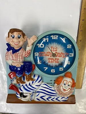 Vintage 1974 It’s Howdy Doody Time Talking Alarm Clock Not Working Clown Janex C • $25