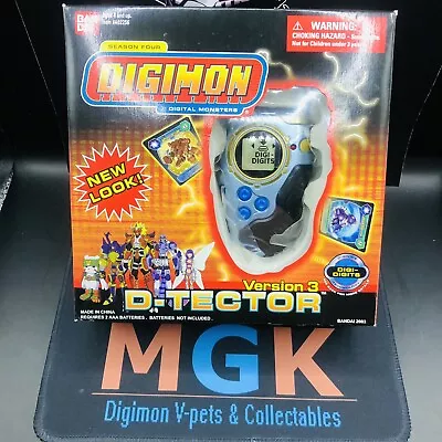 MINT Digimon Digivice D-Tector V3 BLUE Box Original BOXED 2003 Ver.3 AUSTRALIAN • $3000