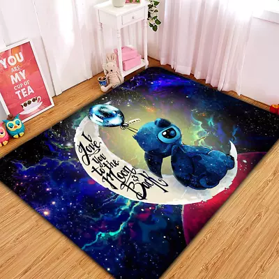 Stitch With Balloon I Love You To The Moon And Back Rug • $53.99