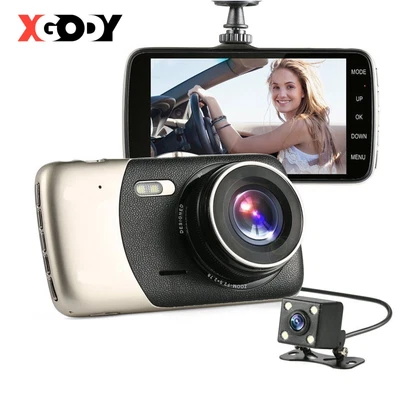 $36.99 • Buy XGODY 4 In 1080P Dual Lens Dash Cam Car DVR Front And Rear Camera Video Recorder