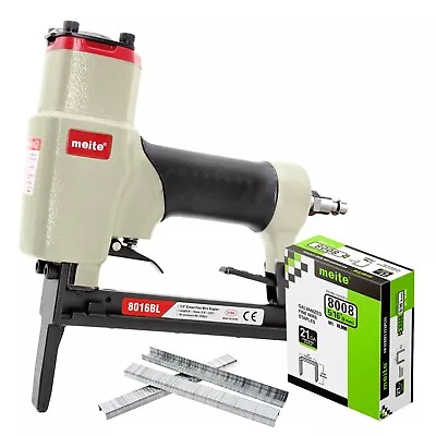 Meite 8016BL 21GA Pneumatic Upholstery Stapler 1/2-inch 12.8MM Crown-Long Muzzle • $74.99