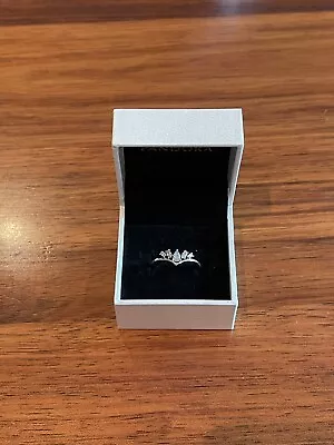 $40 • Buy Pandora Tiara Wishbone Ring Size 56