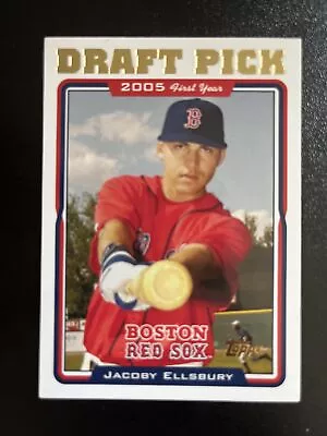 Jacoby Ellsbury Rc 2005 Topps Update #uh317 Draft Pick Rookie Boston Red Sox • $4.25