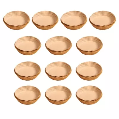 50 Pcs Air Fryer Paper Steamer Liners Round Parchment Oil-absorbing • £9.28