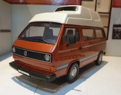 VW T3 T25 Bus Westfalia Joker Camper 1980 Motormax 1:24 Scale Diecast Model Van • $50.75