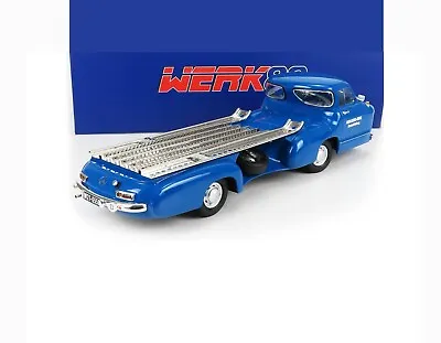 1955 Mercedes Benz Racing Car Transporter Truck Blue 1:18 Scale By Werk83 • $149.99